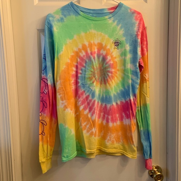 Simply Southern tie-dye long sleeve Save The Turtles T, size small - Picture 3 of 5